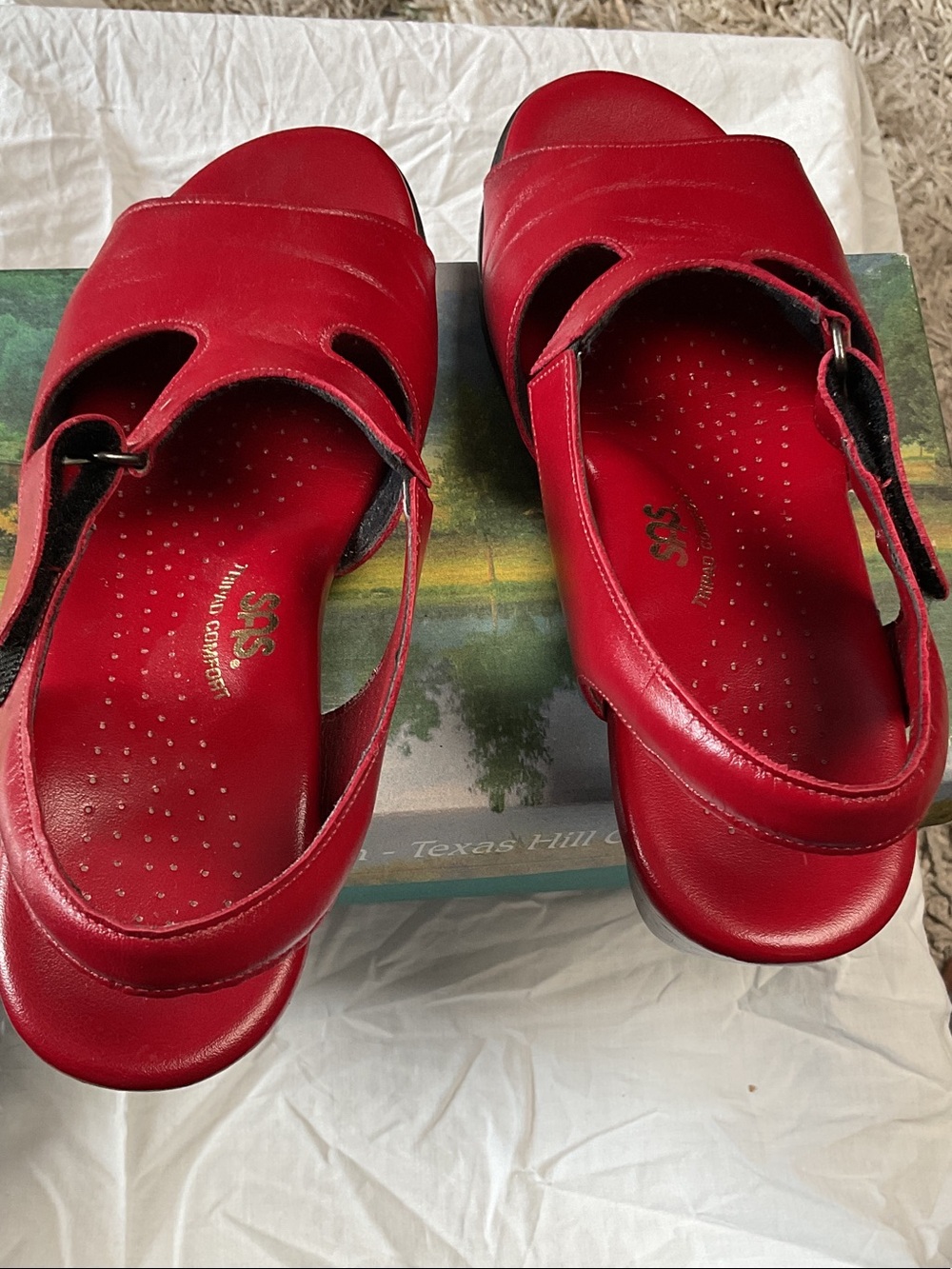 SAS Red Women's Slingback Comfort Sandals
